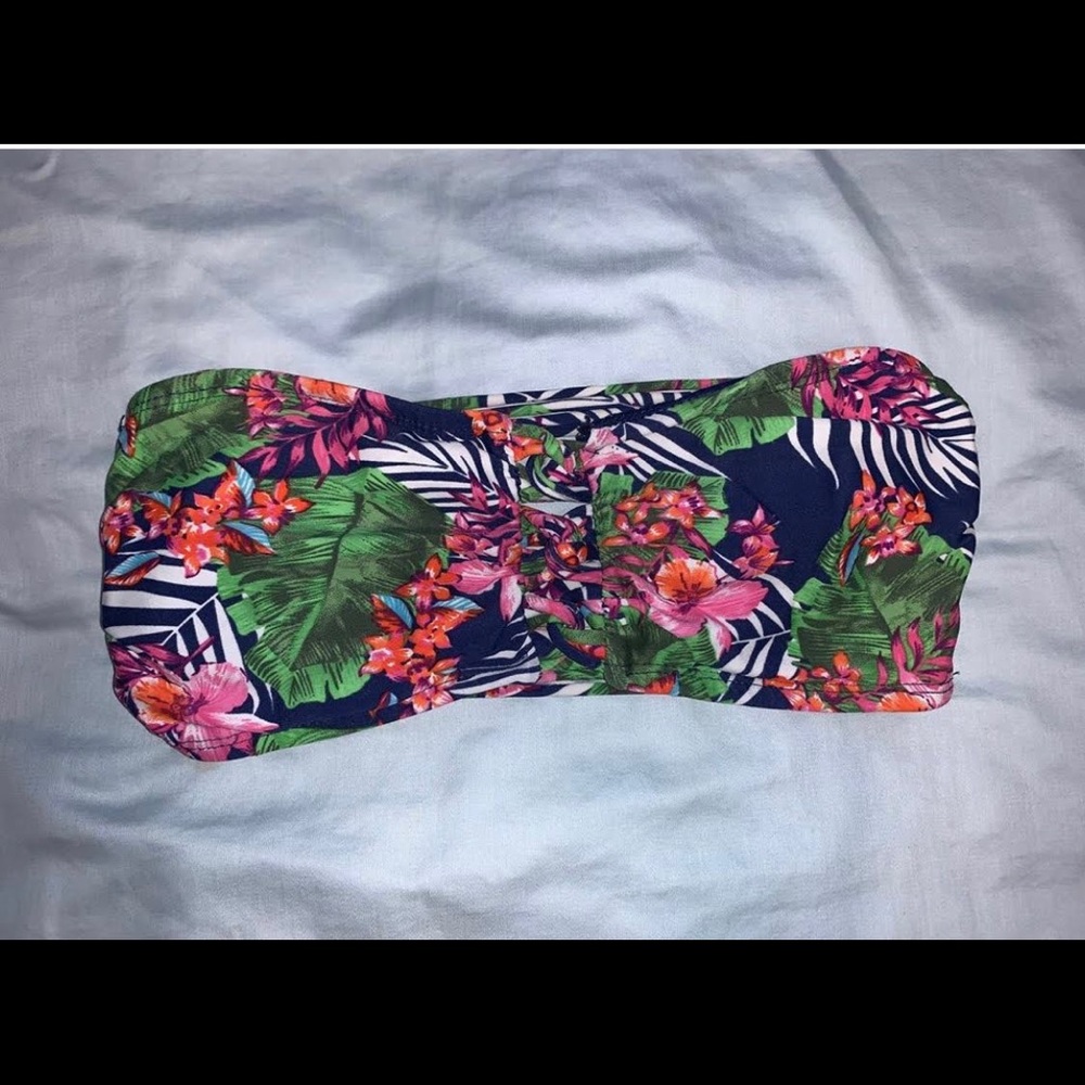 forever 21 floral bikini top